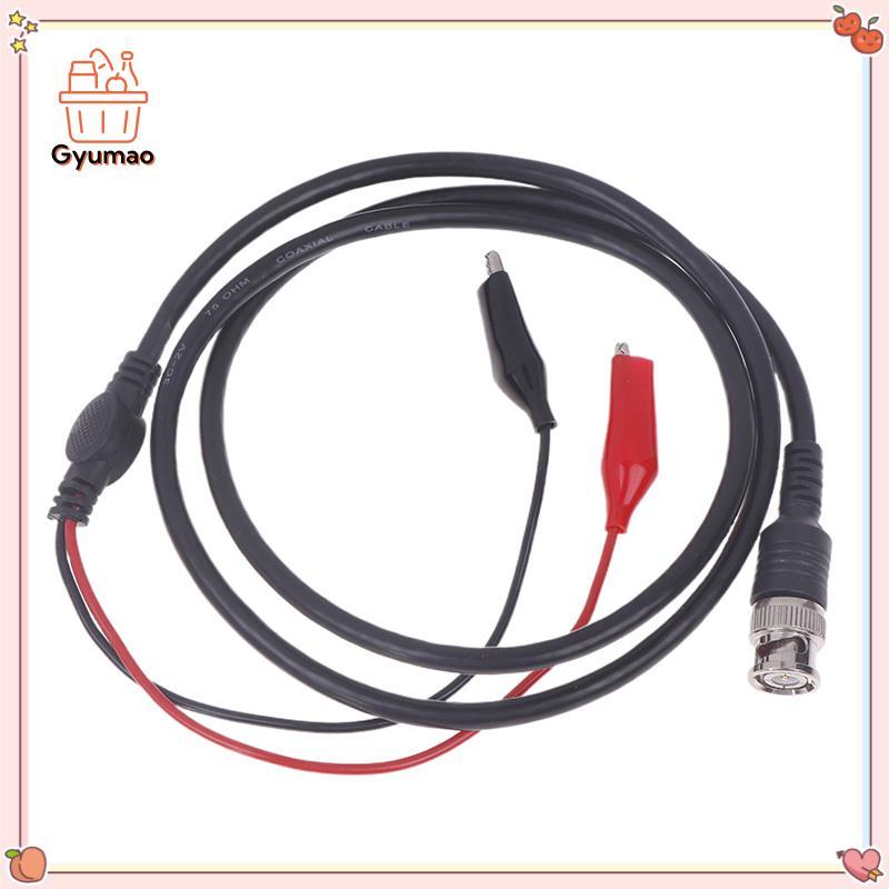 [Gyu] Oscilloscope Test Probe สายตะกั่ว BNC ปลั๊กชาย Q9 ถึง Dual คลิป 1 M Oscilloscope ปากกาทดสอบ Os