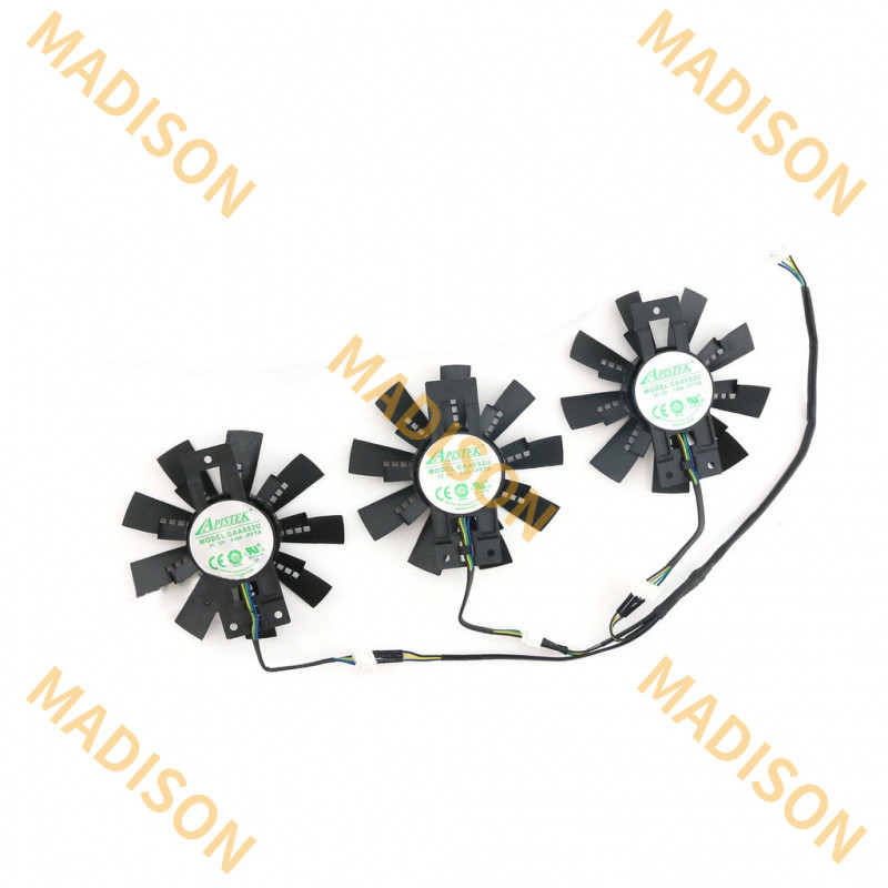 อะไหล่พัดลมระบายความร้อนสําหรับ Zotac Gtx 1080 1070ti 1070 Amp Extreme