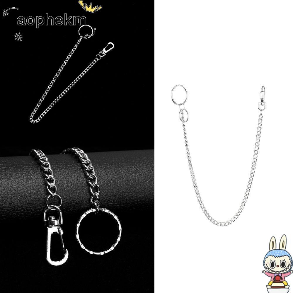 AOPHEKM Pants KeyChain Rock Fashion Metal Key Chains Clip