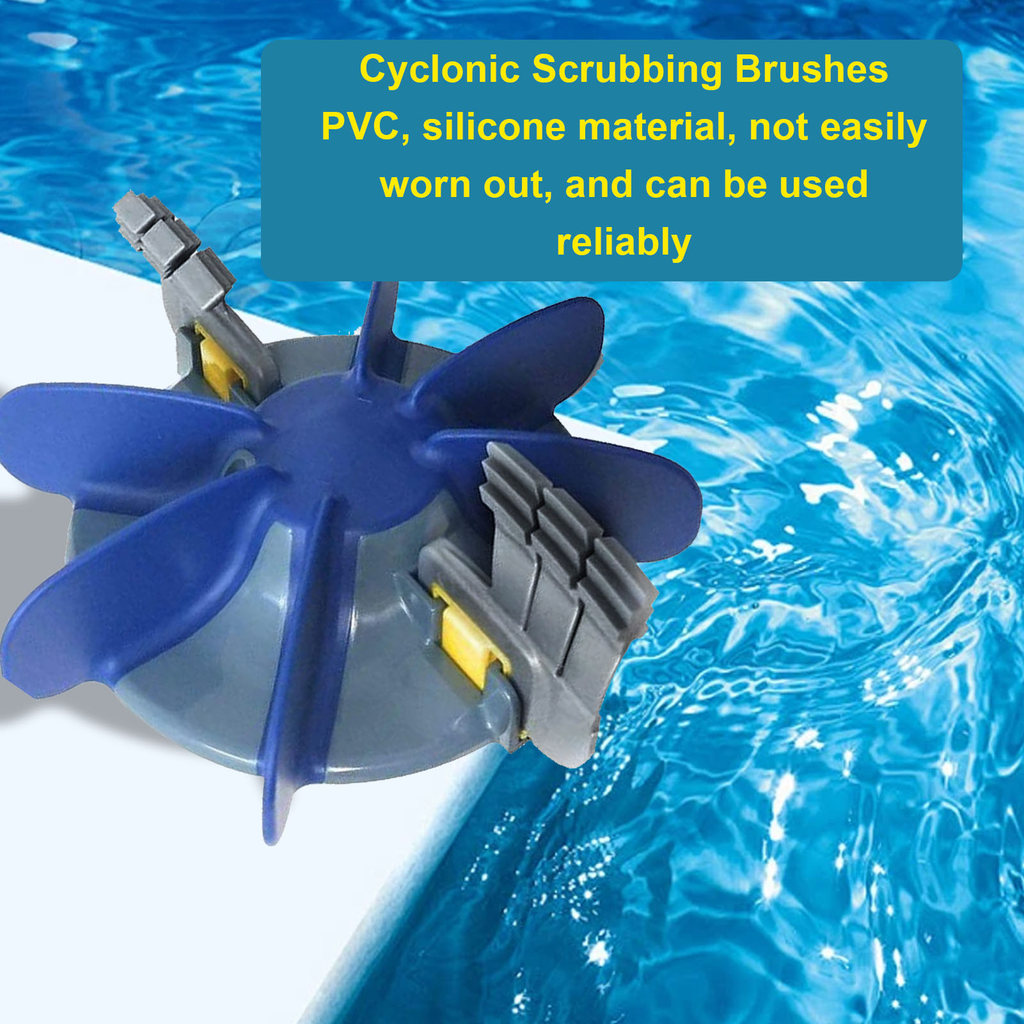 [MET] 4PCS Cyclonic แปรงขัด Fit สําหรับ Zodiac MX6 MX6 Elite MX8 ทําความสะอาดสระว่ายน้ําซิลิโคนแปรงข