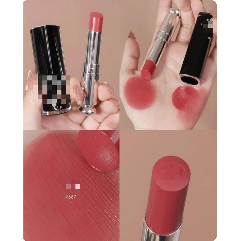 Black Tube Paint Finish Durable Matte Lipstick 1.6g ตัวอย่าง