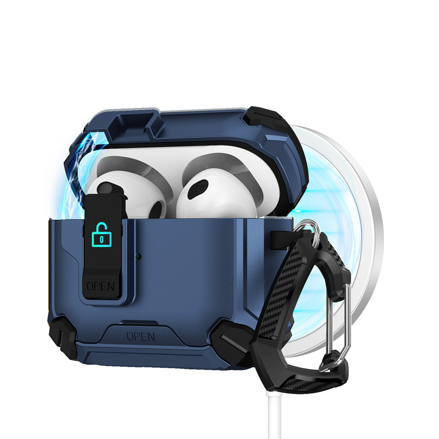 สำหรับ เคส AirPods 4 3 2 Pro 3 Pro 2nd เคสซิลิโคน แม่เหล็ก ล็อกความปลอดภัย มีแม่เหล็ก พร้อมส่ง For Airpods Case Cover