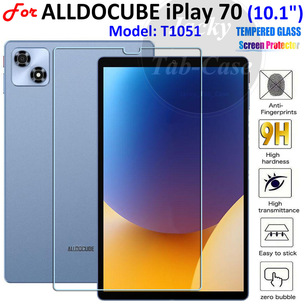 กระจกนิรภัยสําหรับ ALLDOCUBE iPlay 70 (10.1") แท็บเล็ตรุ่น T1051 ป้องกันหน้าจอ Anti-Scratch HD Film iPlay70 2025