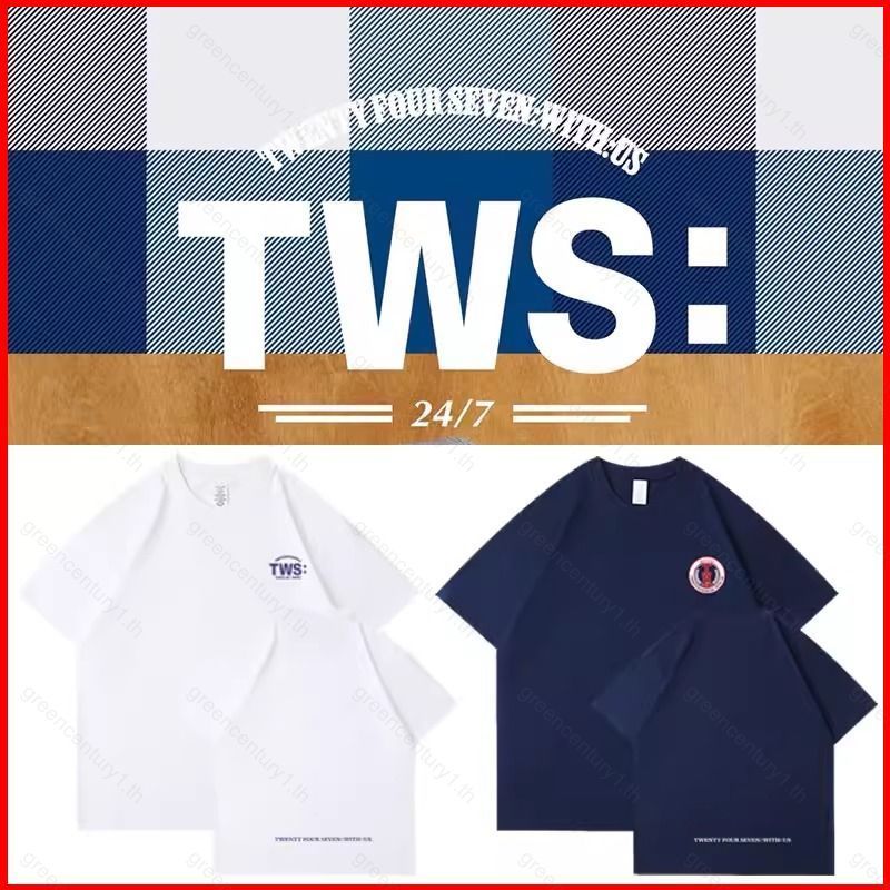 เสื้อยืด TWENTY FOUR SEVEN ผ้าฝ้ายหนา ขนาด 220g เหมาะสำหรับเป็นของขวัญและสวมใส่งานประจำวัน