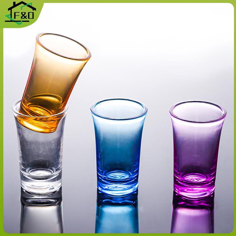 F&O ใหม่ 6 PCS แก้วช็อตวิญญาณพลาสติก Shot Cup Party Bar Club ดื่มเครื่องมืองานแต่งงานแก้วไวน์ค็อกเทล