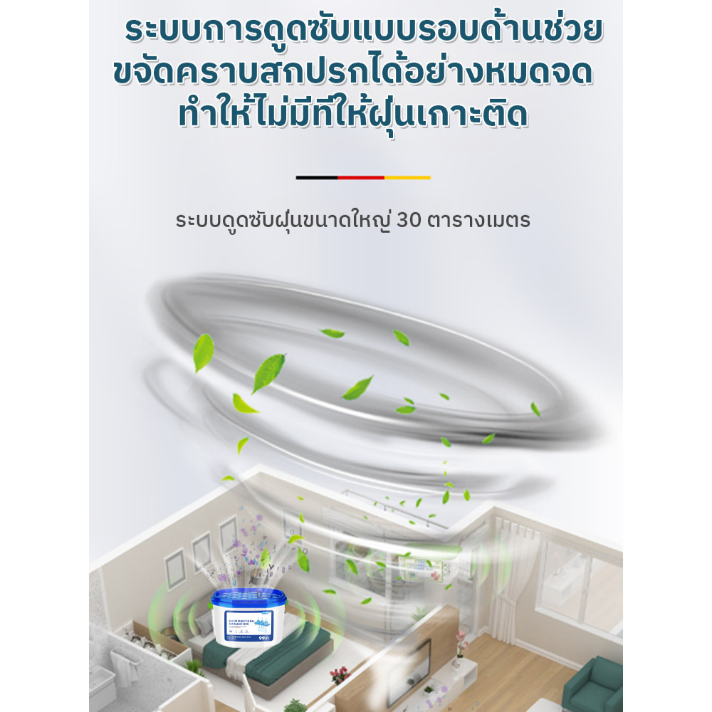 ซื้อ 1 แถม 2/COD  เครื่องดูดฝุ่นอเนกประสงค์ แรงดูดทรงพลัง ระบบกำจัดฝุ่นอัตโนมัติ 【กล่องเครื่องฟอกอากาศอัจฉริยะสำหรับบ้าน】ฟอกอากาศ 360° ภายใน 5 นาที เครื่องฟอกอากาศแบบพกพา เครื่องกรองอากาศขนาดเล็ก ดักจับ PM2.5 ได้ 99% ไม่ต้องใช้ไฟฟ้า ทำงานเงียบ