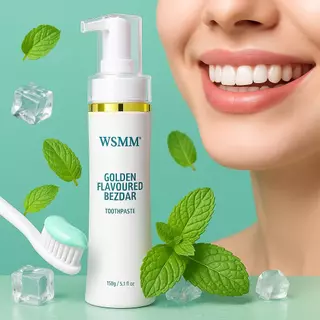 WSMM ยาสีฟันแบบปั๊ม150g *2 กลิ่นมิ้นท์หอมสดชื่น สะอาด อ่อนโยนต่อช่องปาก ใช้ง่ายกดปุ๊บพร้อมใช้