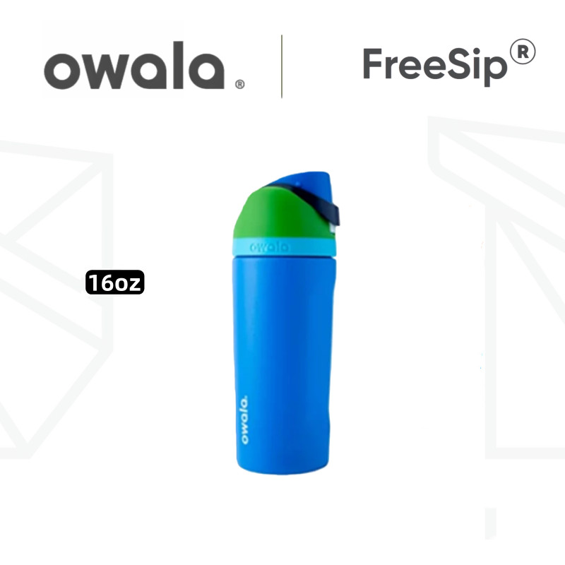 Owala FreeSip ขวดน้ําฉนวน - สแตนเลส 24/32oz เก็บความเย็น 24h/Hot 12h ฝาปิดล็อคได้