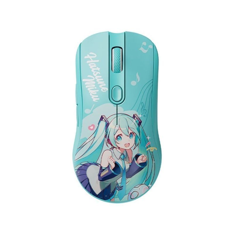 AKKO AG ONE Hatsune Miku Joint Mouse สามโหมด 8K เกมสํานักงานเมาส์บลูทูธไร้สายสากล h