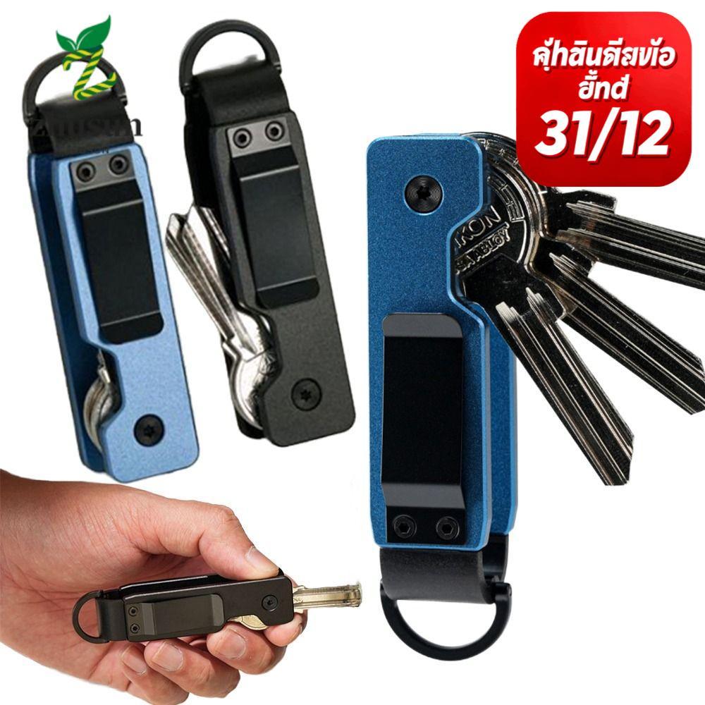 ZHUSUN Key Organizer, Metal Compact Key Holder, Minimalist Holds 2-5 Keys Keys Bag Outdoor