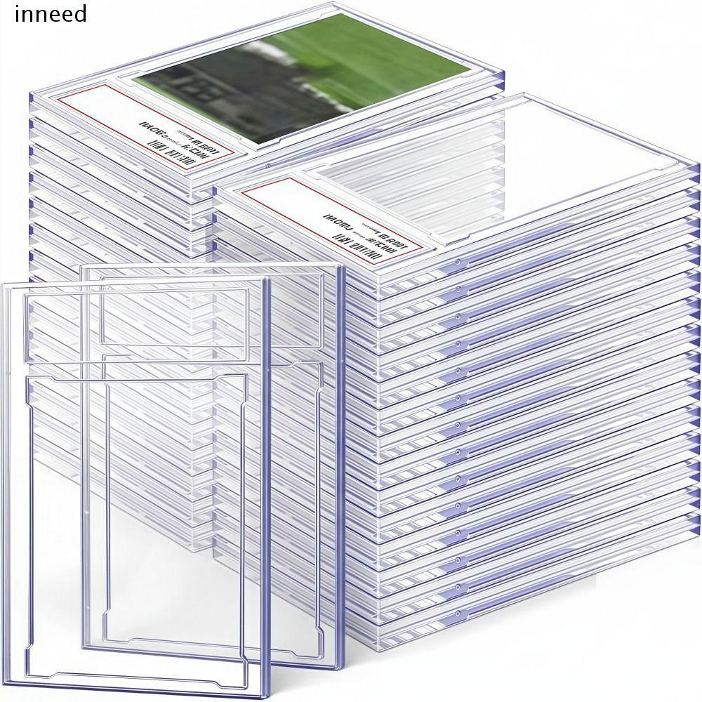 INNEED PSA Graded Card , ป้องกันรังสียูวีที่ทนทาน 35PT กล่องการ์ดสะสม, คุณภาพสูงทนทานโปร่งใสที่ถอดออกได้ Trading Card กล่องป้องกันจอแสดงผลจัดเก็บ