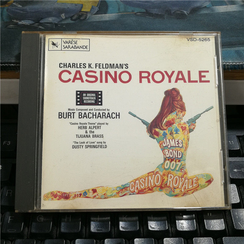 G6795:Burt Bacharach - Casino Royale 007 Series OST เครื่องมือที่บันทึกการขับขี่