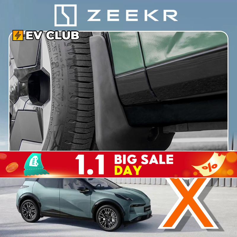 Zeekr 001 เหมาะสําหรับ zeekr x Mudguard ชิ้นส่วนดัดแปลงรถด้านหน้าด้านหลังล้อแผ่นป้องกันอุปกรณ์ตกแต่ง