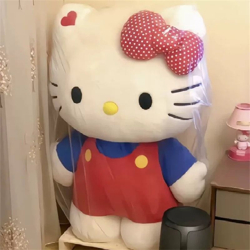 Hello Kitty Hello Kitty Hello Kitty ตุ๊กตาผ้ากํามะหยี่ของเล่นตุ๊กตาเตียงน่ารักของขวัญวันเกิดสําหรับแฟน 448