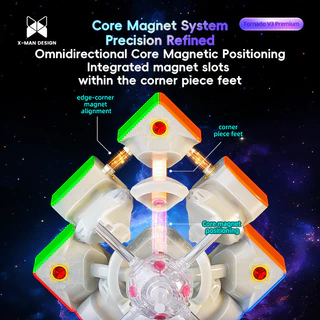 QiYi X-Man Tornado V3M Premium 3x3 Magnetic Cube Professional Tornado V3 Premium Pioneer UV Flagship UV Standard Puzzle Toy