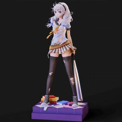 Honkai Impact 3rd Kiana Kaslana ยืนท่าทางรูปปั้นรูปของเล่น