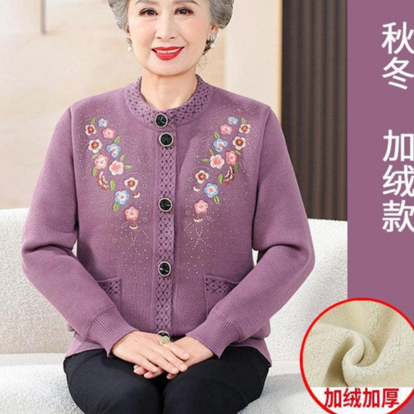 เสื้อแจ็คเก็ตฤดูหนาว ยายขนแกะหนา กันหนาวได้ดี