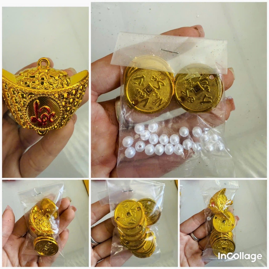 GOLDEN RINGS TO DECORATE COINS, COINS, PEARLS TO DECORATE เค้ก TOWERS 2026,.