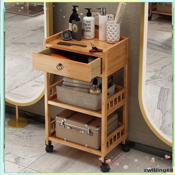 Barber Shop Tool Cabinet for Hair Salon Tool Car Hair Salon Storage Rack Tool Table Hair Cutting Car