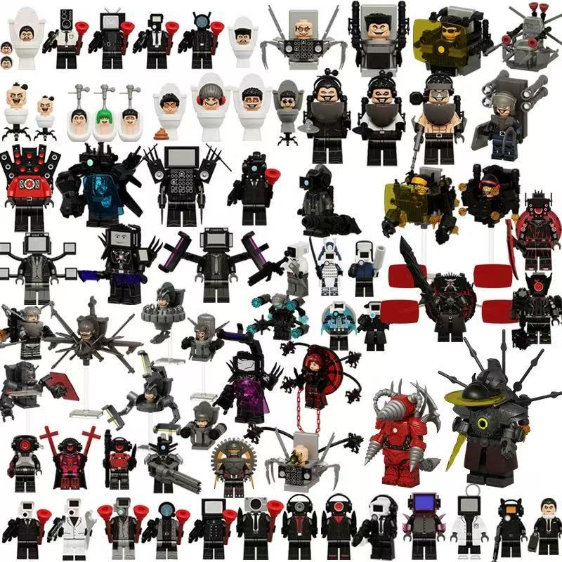 Skibidi Toilet Action Figure Clock Man Titan Drillman Doomsday Titan TV Man War-damaged Titan TV Man