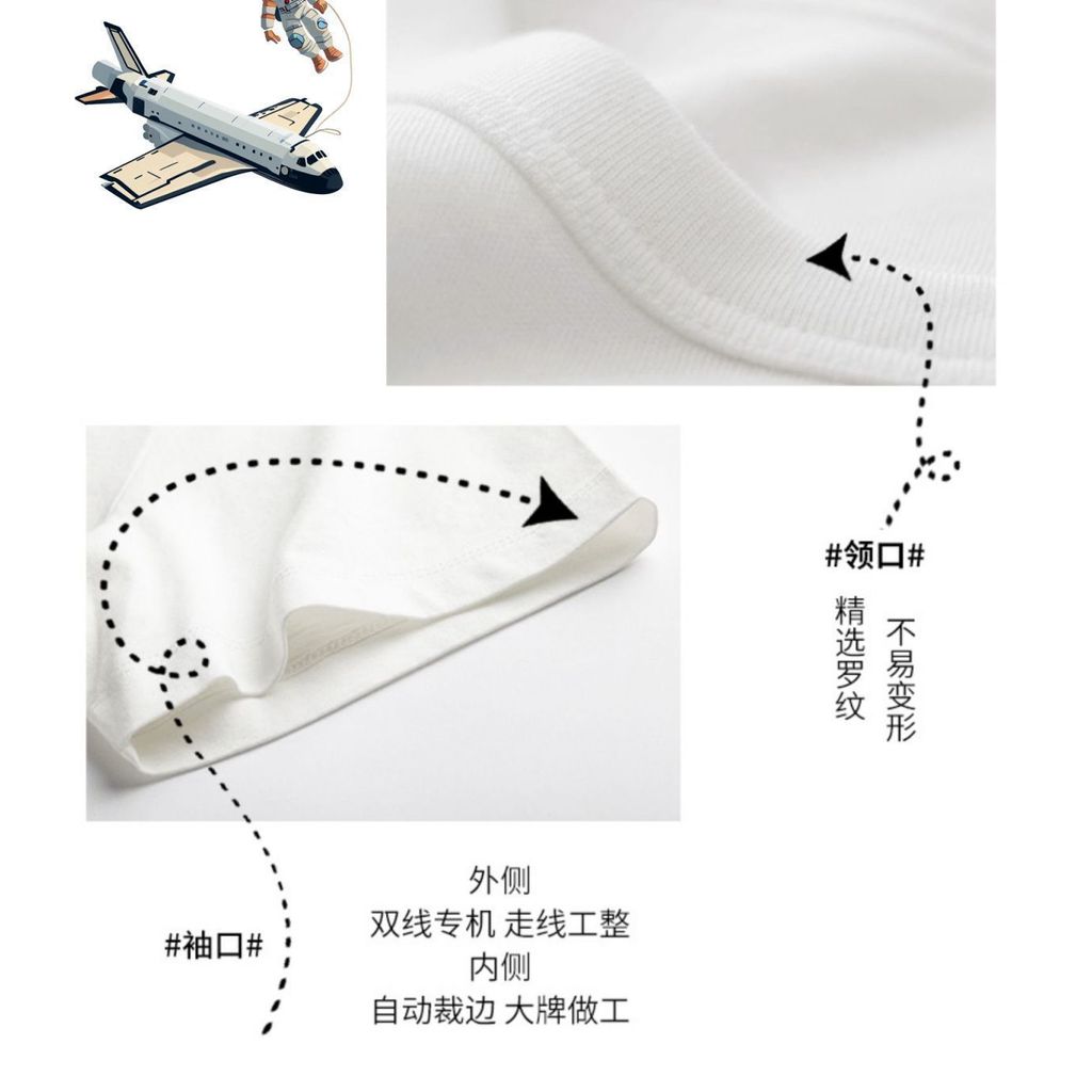 เสื้อยืดแขนสั้นสำหรับผู้ชายและผู้หญิงสไตล์แฟชั่น พร้อมการประกันสินค้าCODและWTYA - รูปที่ 6