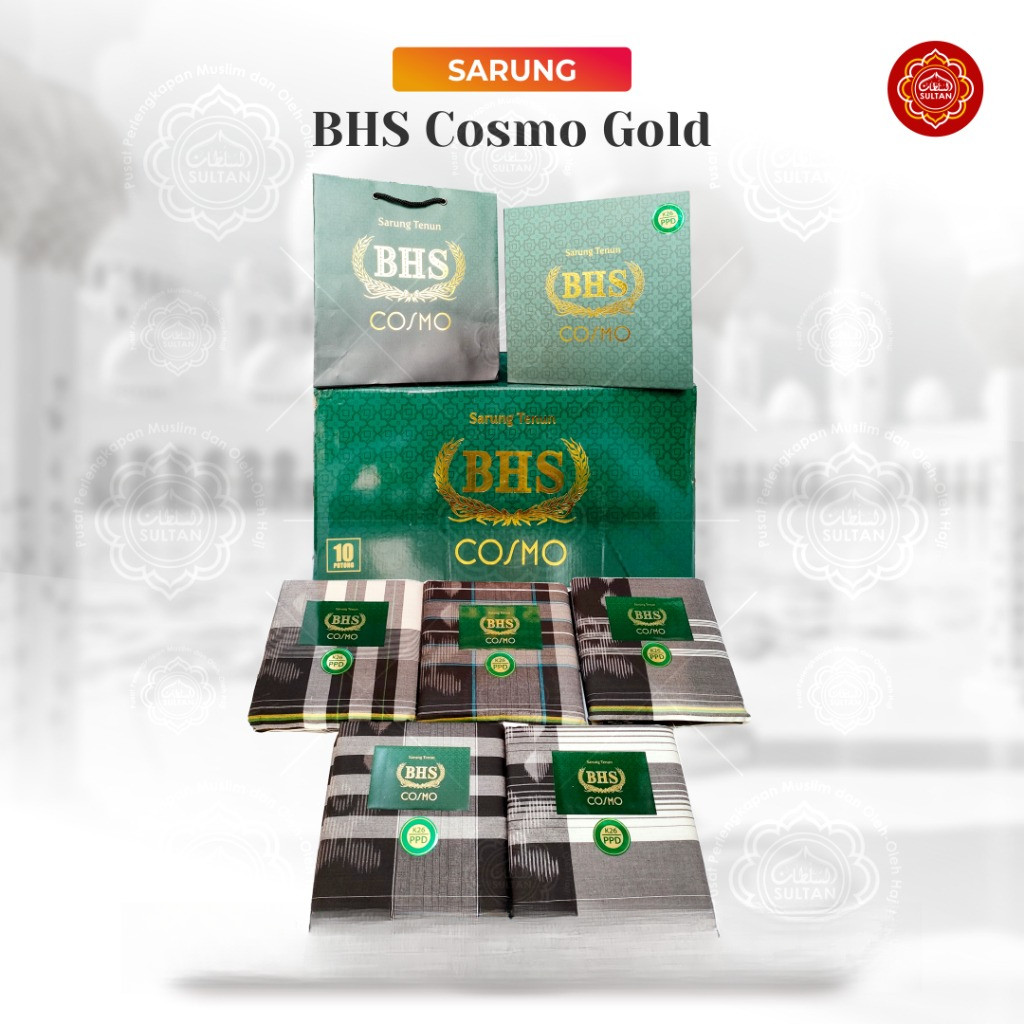BHS Classic Original BHS Infinity Sarong Premium ผู้ใหญ่ผู้ชาย Sarong อุปกรณ์สวดมนต์