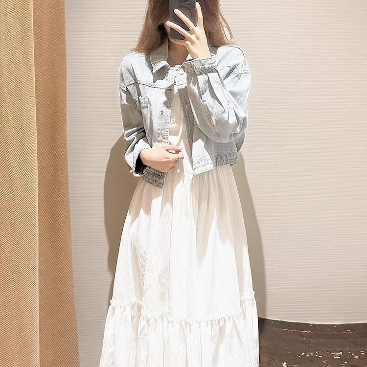 ชุดเดรสยาวสีขาว สไตล์อ่อนโยน สำหรับวันหยุดและฤดูร้อน - รูปที่ 2