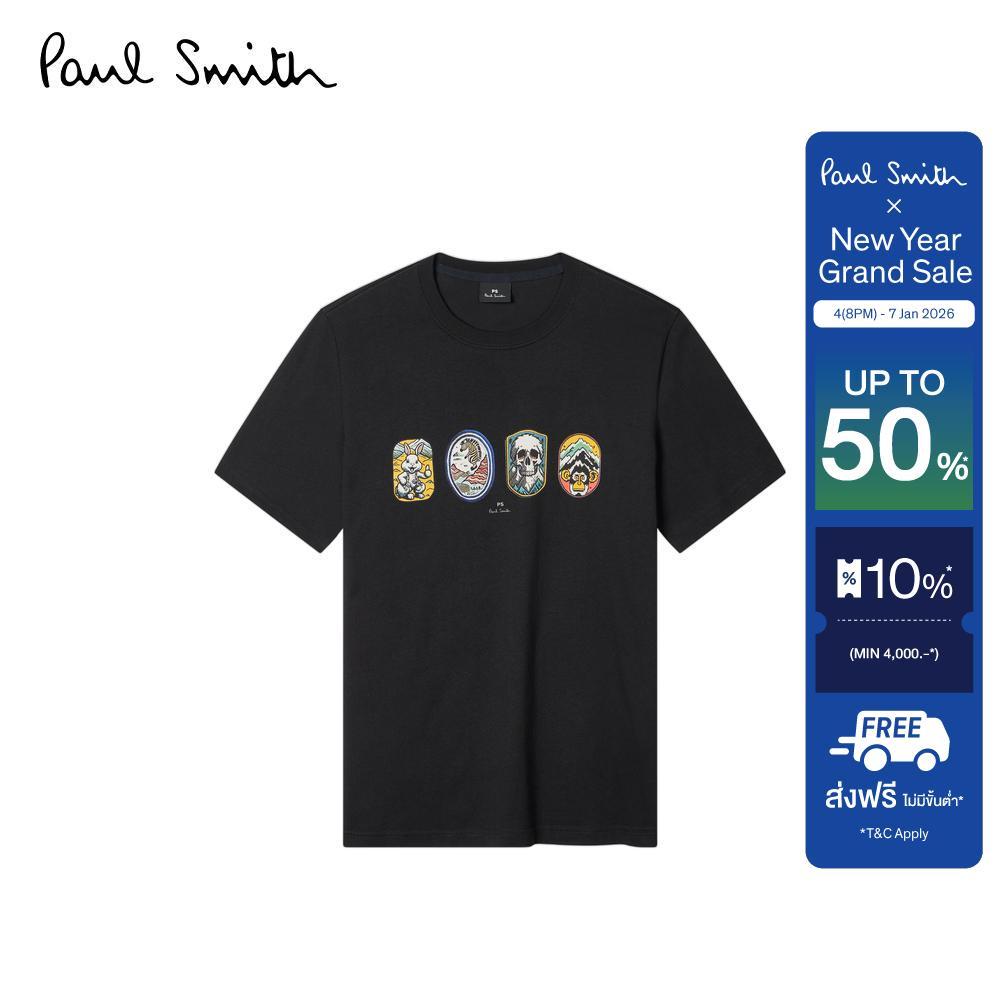 จัดส่ง 24 ชั่วโมง Paul Smith Tshirts Men M2R-010R-TP5412-79 Black COD