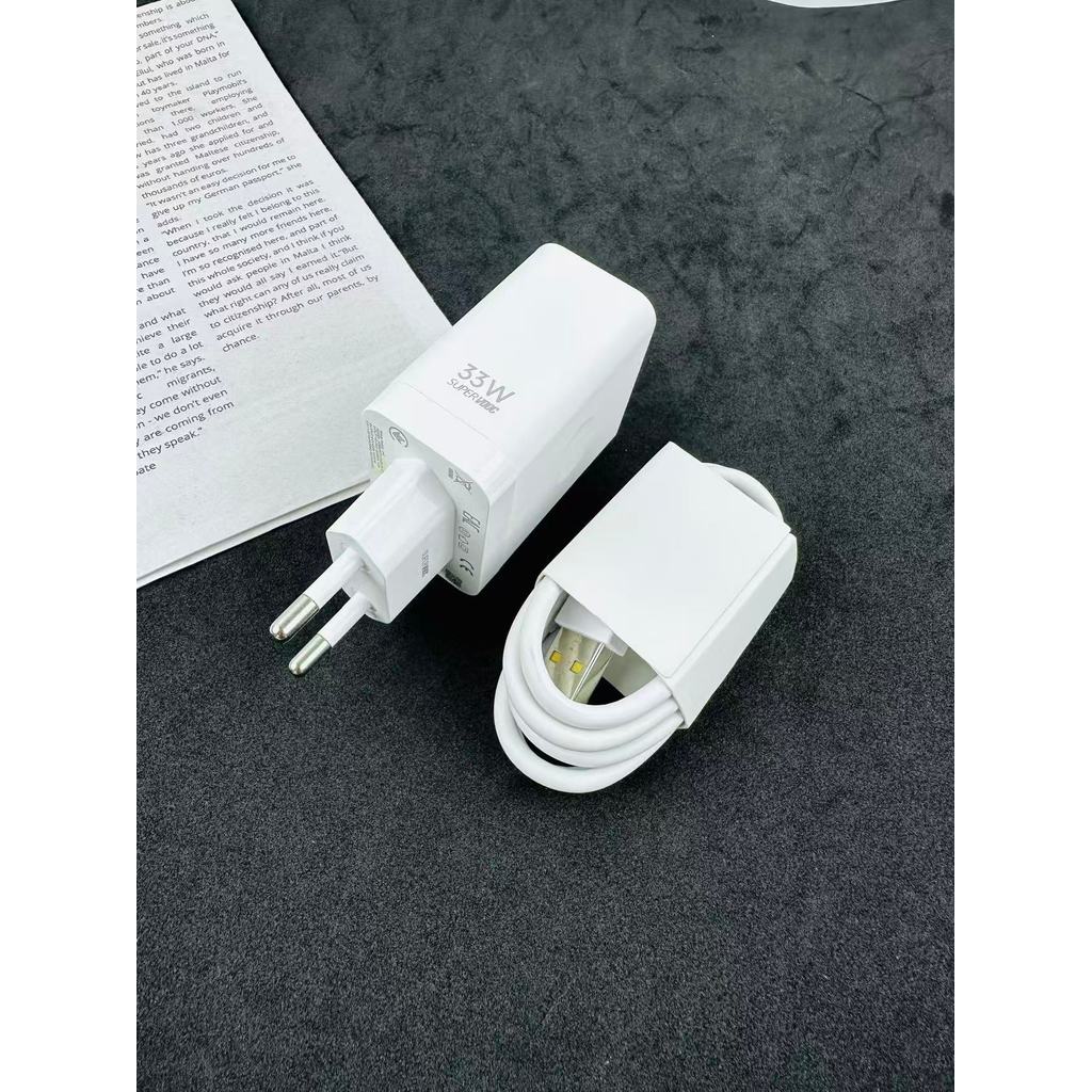 OPPO 33W SuperVOOC Fast Charging EU USB Charger สําหรับ OPPO K7x K9x K7 A80 A79 A78 A96 A97 A95 F29 