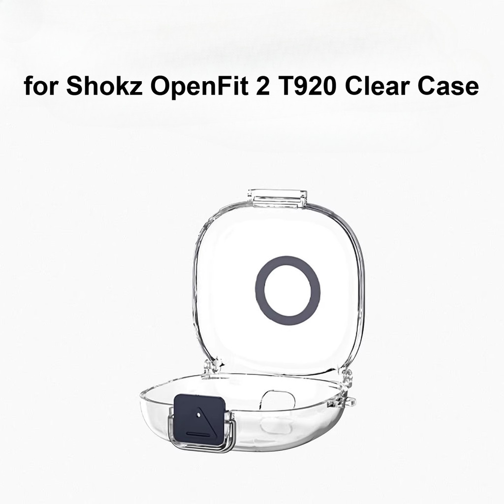for Shokz OpenFit 2 T920 Case Transparent PC Protective Case Clear Soft Case Suitable for Shokz Open