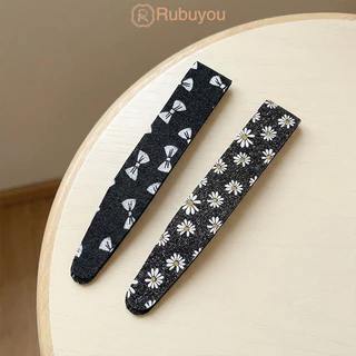 Rubuyou ﻿ยางรัดผม ที่คาดผม สีดำ เกาหลี ย้อนยุค ช่วยเก็บไรผม ผู้หญิงที่ เครื่องประดับผมแฟชั่น-COD💕
