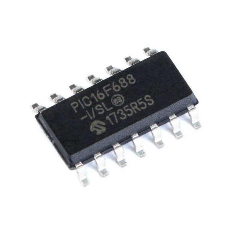 ((1 ชิ้น) ชิ้นส่วนอิเล็กทรอนิกส์ Patch PIC16F688-I/SL SOIC-14 Microcontroller/8-Bit Chip