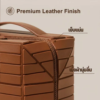 กระเป๋าเครื่องสำอาง ความจุใหญ่ กันน้ำ PVC เนื้อผ้านุ่มลื่น มีช่องกั้น พกพา เหมาะเดินทาง อเนกประสงค์