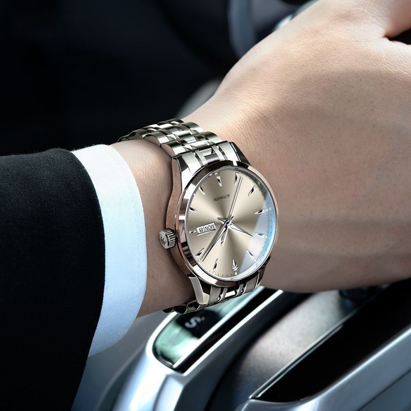 Swiss นาฬิกากลไกอัตโนมัติ High-End นาฬิกาผู้ชายผู้ชาย Ultra-Thin กันน้ํายี่ห้อ Top Ten Super Expo 20