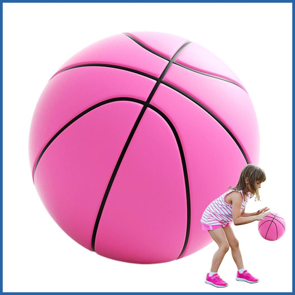 โฟมบาสเกตบอล Silent Ball Training Ball PU 3D Basketball Ball Bright Foam Mute Basketball สําหรับเด็ก