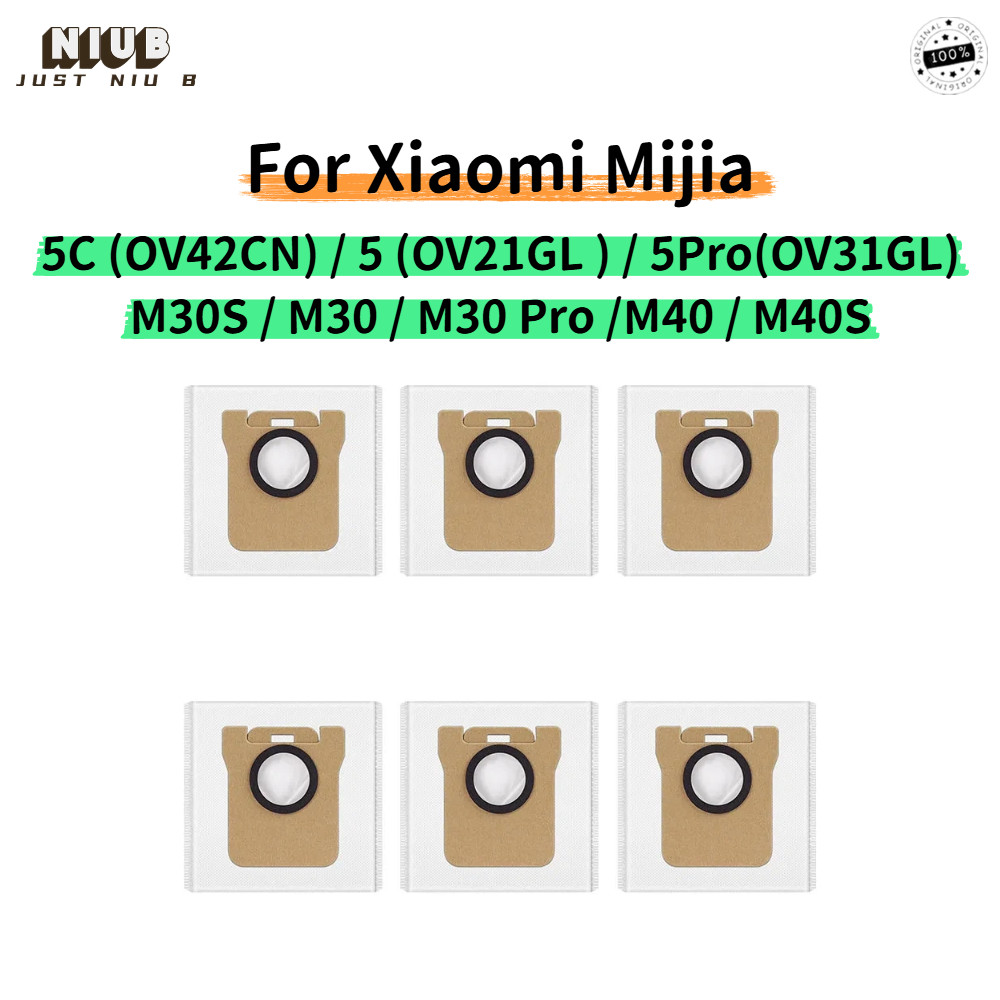 ถุงเก็บฝุ่นสําหรับ Xiaomi Mijia H50 pro 5/5C/5Pro/OV31GL/OV42CN/OV21GL/M30/M30S/M40/M40S หุ่นยนต์อะไ