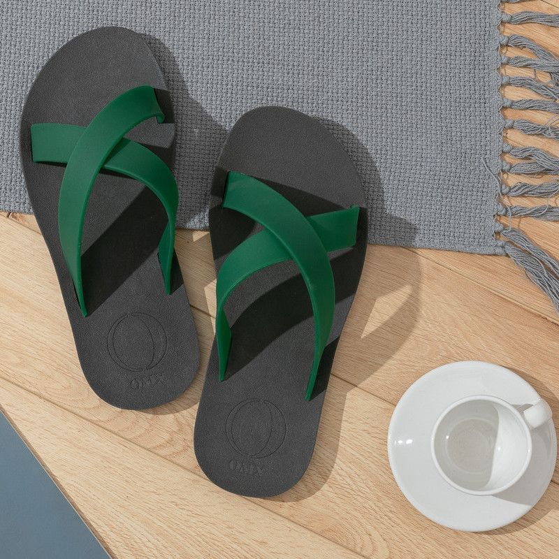 Beijiang Wolf Thailand รองเท้าแตะผู้ชาย Anti-slip Cross Strap Flip-Flops สวมใส่ด้านนอก Casual Natura