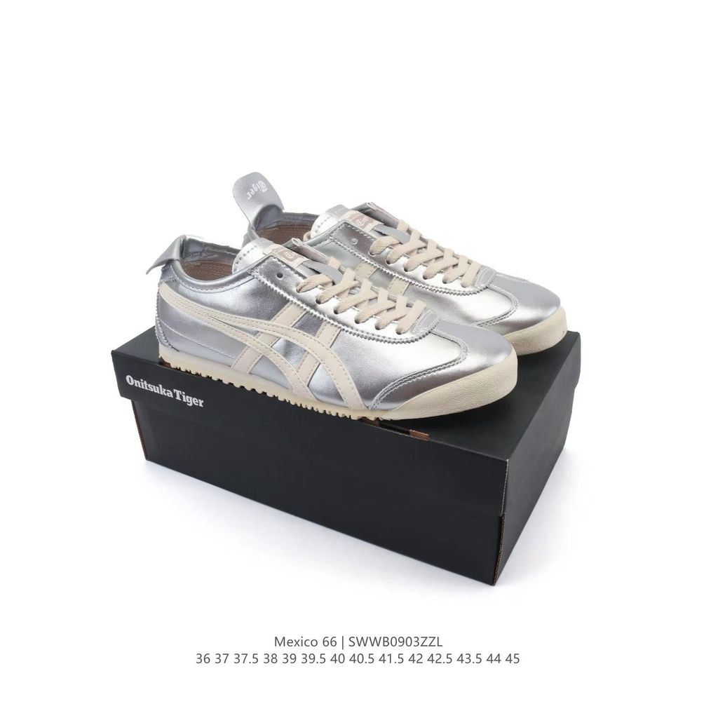 Asics/Asics Onitsuka Tiger (Onitsuka Tiger) Mexico 66 เยอรมันการฝึกอบรมผู้ชายผู้หญิงสไตล์เดียวกันรอง
