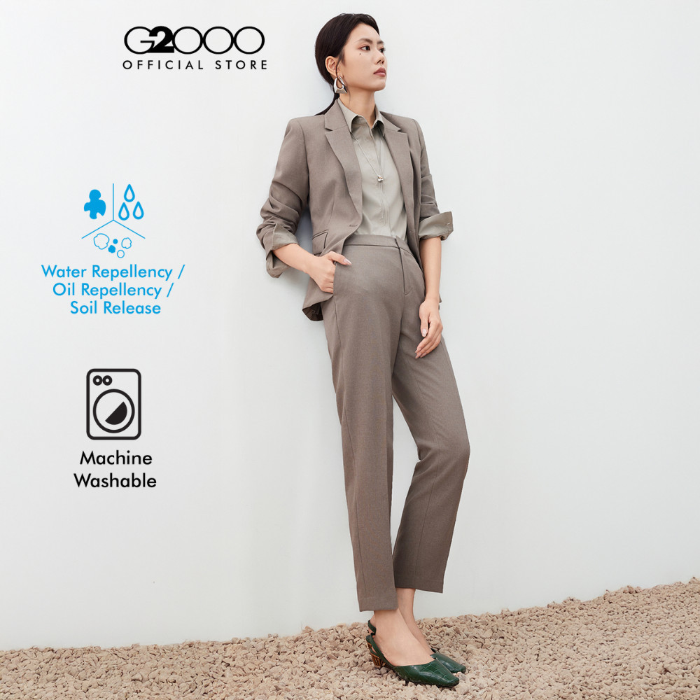 G2000 กางเกงสูทสำหรับผู้หญิง ทรง Cigarette Shape รุ่น 5625103618 BROWN