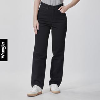 WRANGLER กางเกงยีนส์ผู้หญิง เอวสูง ทรงตรง ทรง Mom รุ่น WR F5…