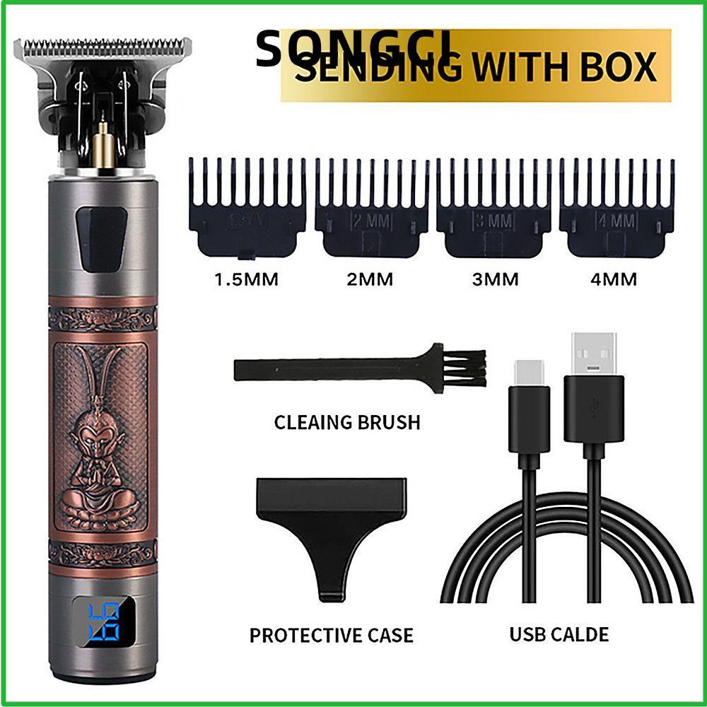 SONGCI Beard Trimmer ไร้สาย USB ของขวัญแบบชาร์จไฟได้