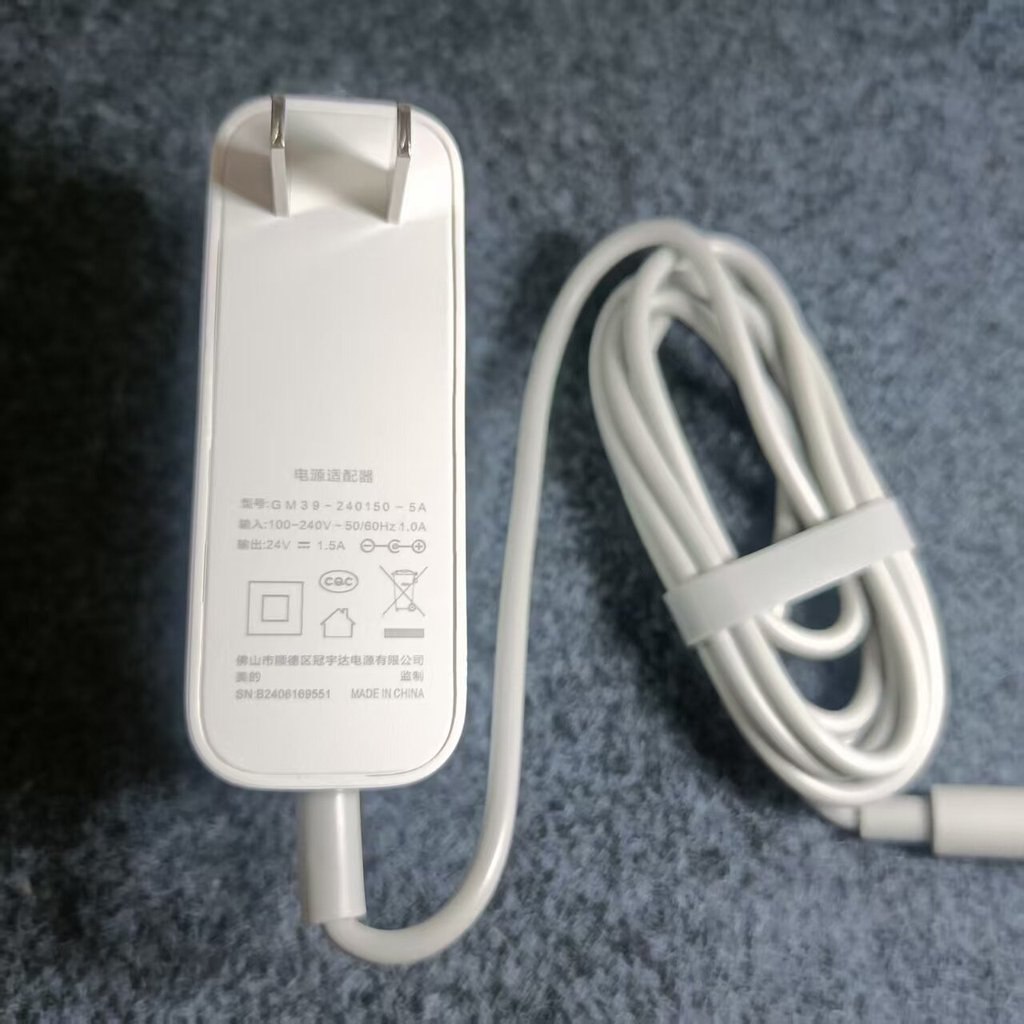 Midea KJ320G-B1 KJ400G-Z1pro เครื่องฟอกอากาศอะแดปเตอร์สายไฟ 24V1.5A