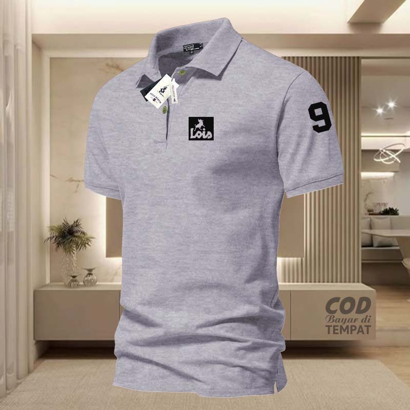 เสื้อโปโลผู้ใหญ่ ลายเสือPLL คอปกทรงลิออน สีดำ เหมาะสำหรับทั้งชายและหญิง