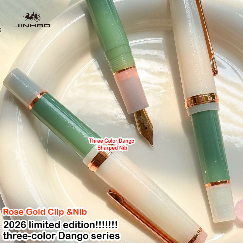 รุ่นลิมิเต็ด อิดิชั่น สี จินห่าว 82 มินิ สามสีดังโงะกุหลาบทองคลิปปากกาหมึกซึมโรงเรียนเครื่องเขียนอุปกรณ์