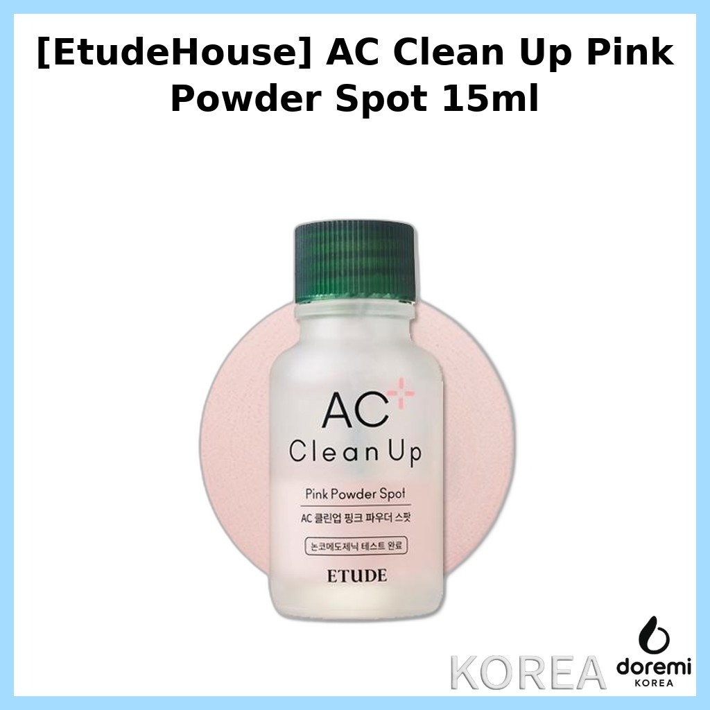 [EtudeHouse] AC Clean Up Pink Powder Spot 15ml / Korean Spot Treatment / Blemish Control / ของแท้ 10