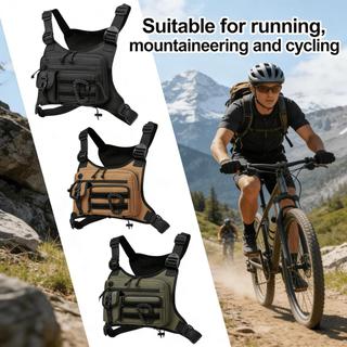 Tactical Chest Bag Men's Vest Edc Waterproof Anti-Theft Chest Pack Rig for Outdoor Cycling Bags Runn