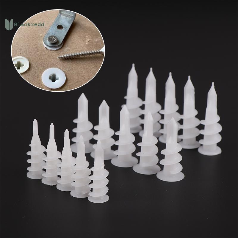 BRED 20 ชิ้น Self เจาะพลาสติก Drywall Anchors หมุดพลาสติก Self เจาะ Drywall Anchor Kit การเจาะและการ
