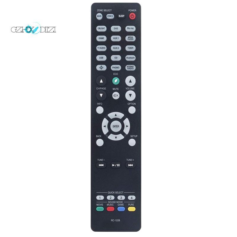 Gzhxdiizi1 ชิ้น RC-1228 รีโมทคอนโทรลเปลี่ยนอะไหล่สําหรับเครือข่ายแบบบูรณาการ AV Receiver AVR-X3600H 