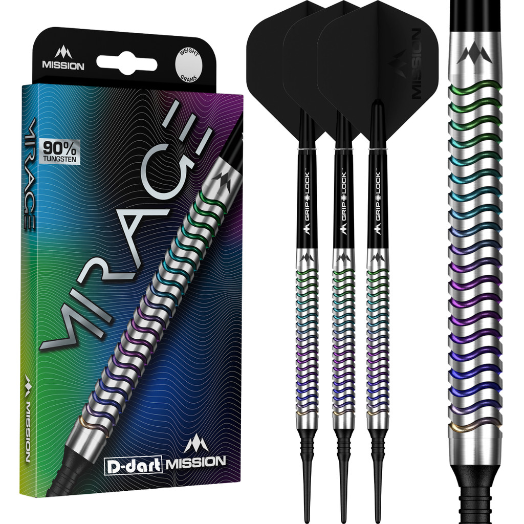 MISSION SOFT TIP DART - 20G Mirage 90% Tungsten Dart Set ลูกดอกอิเล็กทรอนิกส์