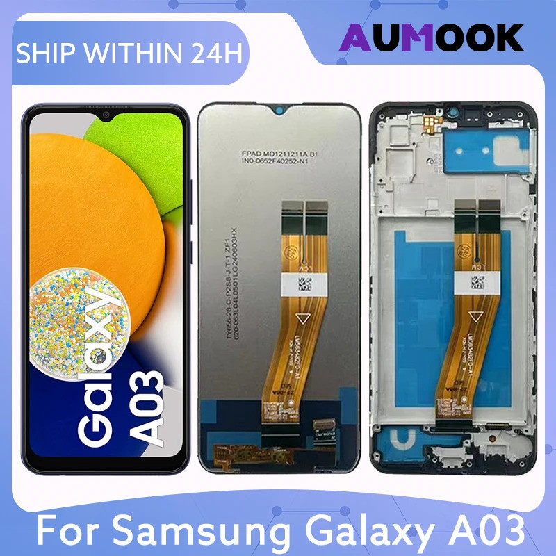 6.5 "จอแสดงผล LCD สําหรับ A03 A035 Touch Screen Digitizer Assembly A035F A035M A035G หน้าจอ LCD อะไห